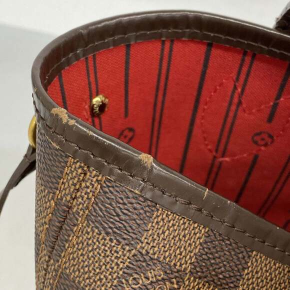 LOUIS VUITTON Brown Damier Neverfull PM Tote Bag - Picture 7 of 12
